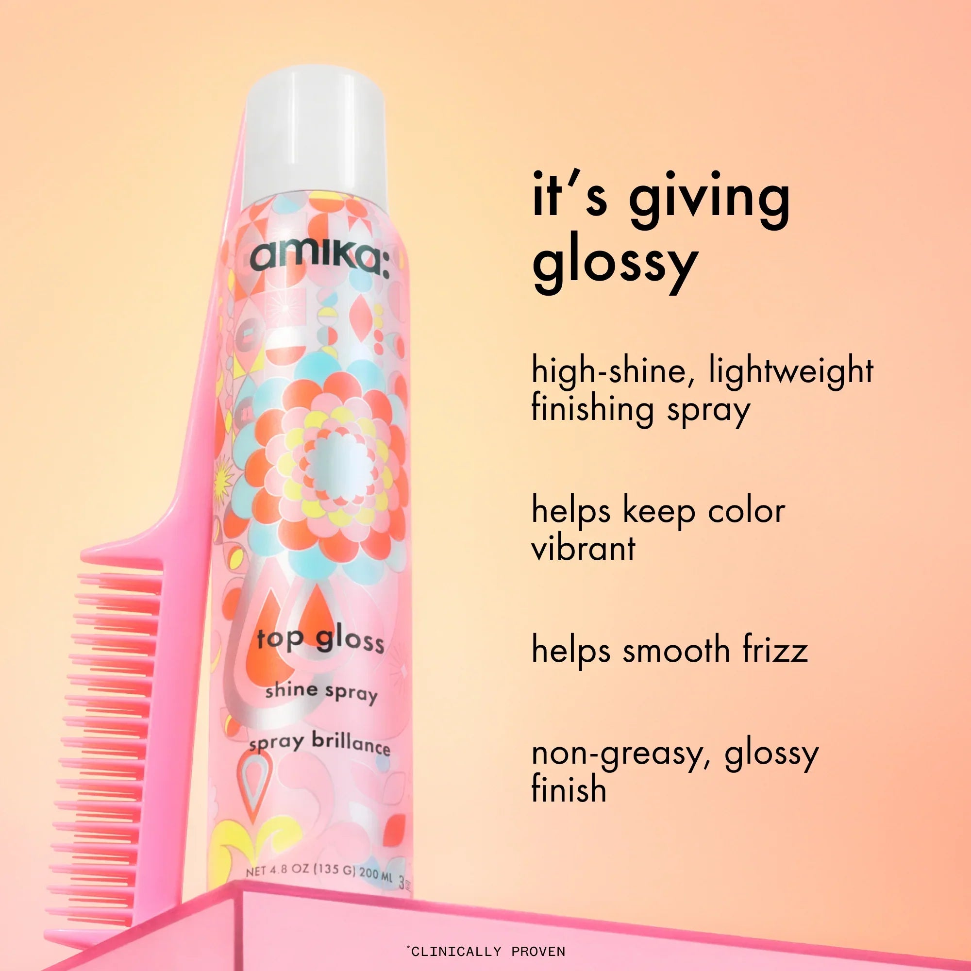 top gloss hair shine spray Secondary image